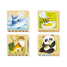Load image into Gallery viewer, Quercetti Four Puzzle Endangered Animals Play Bio