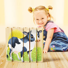 Load image into Gallery viewer, Quercetti Four Puzzle Farm Animals Play Bio