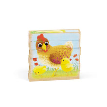 Load image into Gallery viewer, Quercetti Four Puzzle Farm Animals Play Bio
