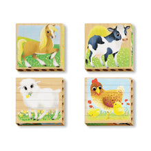 Load image into Gallery viewer, Quercetti Four Puzzle Farm Animals Play Bio