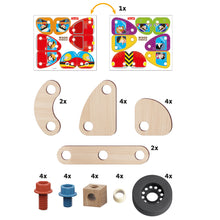 Load image into Gallery viewer, Quercetti Wood Vehicle Play Bio