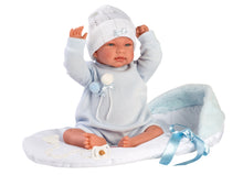 Load image into Gallery viewer, Llorens 17.3&quot; Articulated Crying Newborn Doll Ricardo with Sleeping Bag