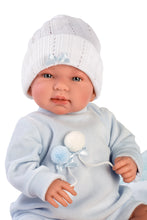 Load image into Gallery viewer, Llorens 17.3&quot; Articulated Crying Newborn Doll Ricardo with Sleeping Bag