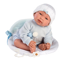 Load image into Gallery viewer, Llorens 17.3&quot; Articulated Crying Newborn Doll Ricardo with Sleeping Bag