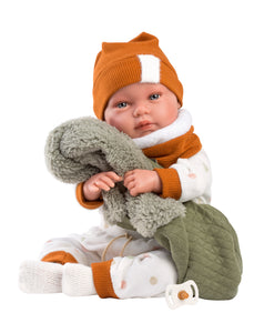 Llorens 17.3" Articulated Newborn Doll Nicholas