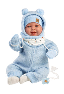Llorens 17.3" Soft Body Laughing Newborn Doll Theo