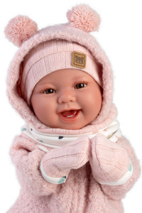 Llorens 17.3" Soft Body Laughing Newborn Doll Tabitha
