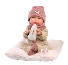 Load image into Gallery viewer, Llorens 17.3" Soft Body Newborn Doll Penny with Cushion