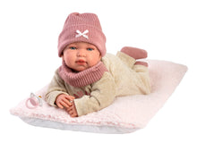 Load image into Gallery viewer, Llorens 17.3" Soft Body Newborn Doll Penny with Cushion