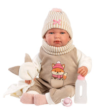 Load image into Gallery viewer, Llorens 17.3" Soft Body Newborn Doll Simone with Doudou
