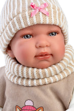 Load image into Gallery viewer, Llorens 17.3" Soft Body Newborn Doll Simone with Doudou
