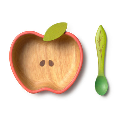 OLI&CAROL Pepa the Apple Bowl & Spoon Set