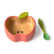 Load image into Gallery viewer, OLI&amp;CAROL Pepa the Apple Bowl &amp; Spoon Set