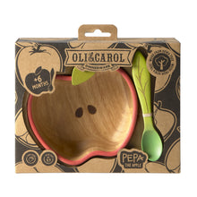 Load image into Gallery viewer, OLI&amp;CAROL Pepa the Apple Bowl &amp; Spoon Set