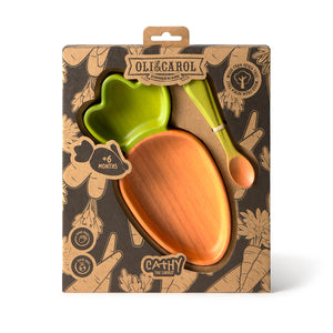 OLI&CAROL Cathy the Carrot Plate & Spoon Set