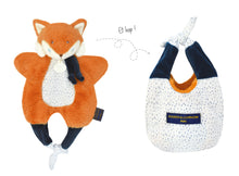 Load image into Gallery viewer, Doudou et Compagnie Reversible Fox Puppet / Carry Bag
