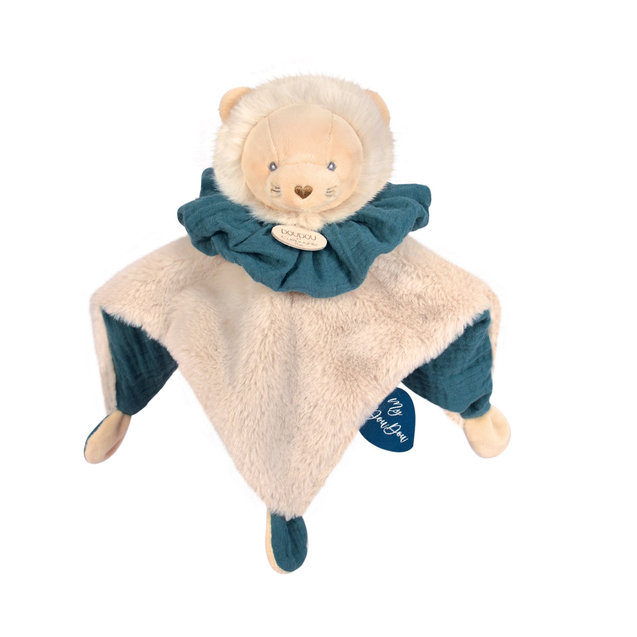 doudou Doudou et compagnie Lion Bleu Les petits Amis Valisette DC2886  Unicef Plat