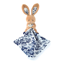 Load image into Gallery viewer, Doudou et Compagnie Boh&#39;aime Navy Blue Bunny Puppet with Doudou
