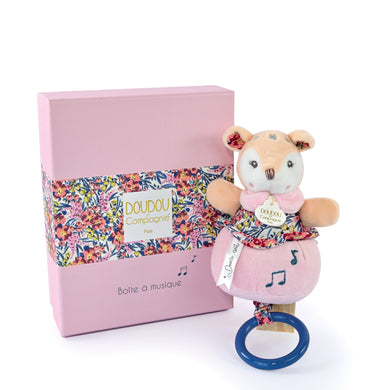 Doudou et Compagnie Boh'aime Fawn Musical Pull Toy