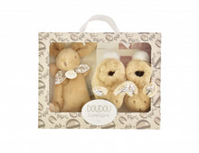 Load image into Gallery viewer, Doudou et Compagnie Beige Slipper Gift Set