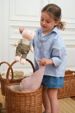 Load image into Gallery viewer, Egmont Toys Wicker Caddy with Natural Fabric