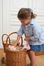 Load image into Gallery viewer, Egmont Toys Wicker Caddy with Natural Fabric