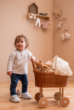 Load image into Gallery viewer, Egmont Toys Wicker Pram Eggshell