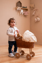 Load image into Gallery viewer, Egmont Toys Wicker Pram Eggshell