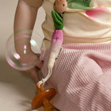 Load image into Gallery viewer, OLI&amp;CAROL Ramona the Radish Pacifier Clip