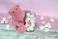 Load image into Gallery viewer, Histoire D’ours Hip Fun: Pomegranate Hippo Plush