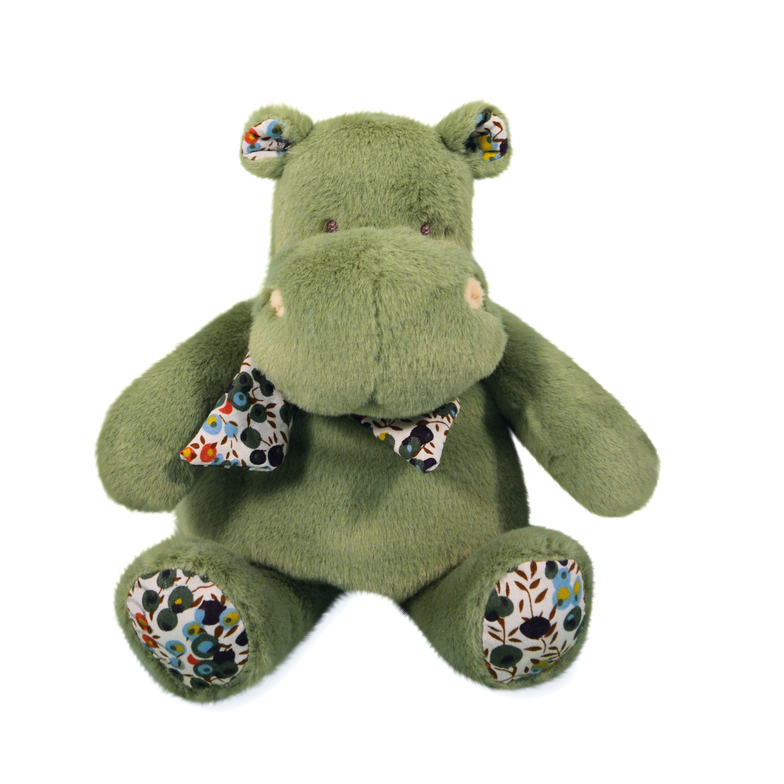 Histoire D'ours Almond Green Bandana Hippo Plush – Hotaling