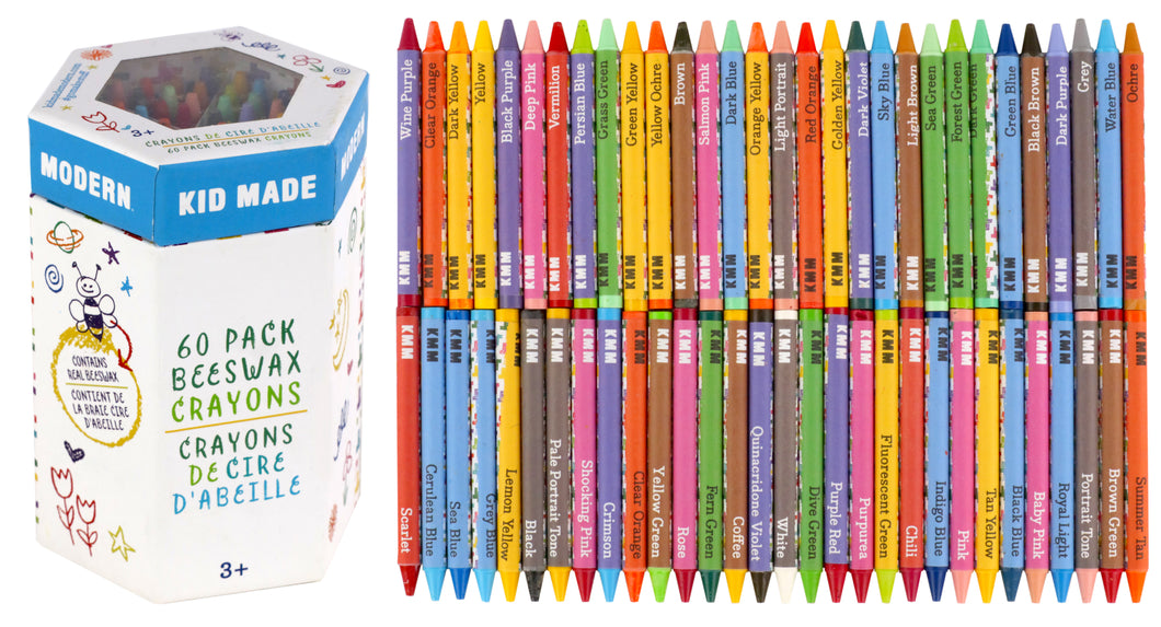 Kid Made Modern Beeswax Crayons - 60 pack