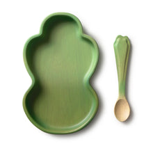 Load image into Gallery viewer, OLI&amp;CAROL Kendall the Kale Plate &amp; Spoon Set