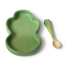 Load image into Gallery viewer, OLI&amp;CAROL Kendall the Kale Plate &amp; Spoon Set