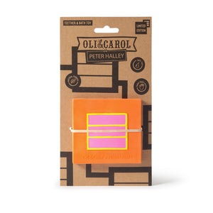 OLI&CAROL Peter Halley Baby Teether Orange Cell