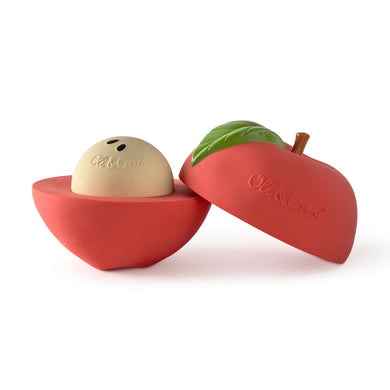 OLI&CAROL Apple Stacking Toy & Rattle Ball