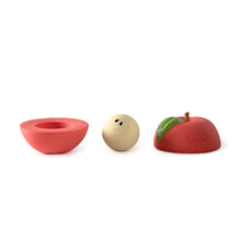 Load image into Gallery viewer, OLI&amp;CAROL Apple Stacking Toy &amp; Rattle Ball
