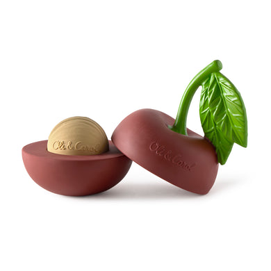 OLI&CAROL Cherry Stacking Toy & Rattle Ball