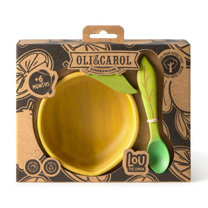 OLI&CAROL Lou the Lemon Bowl & Spoon Set