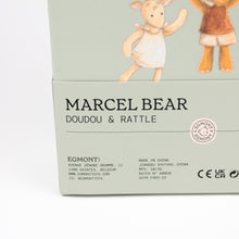 Load image into Gallery viewer, Egmont Toys Marcel the Bear Doudou + Rattle Gift Set