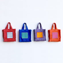 Load image into Gallery viewer, OLI&amp;CAROL Peter Halley Fabric Handbag Purple Cell