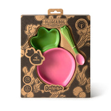 Load image into Gallery viewer, OLI&amp;CAROL Ramona the Radish Plate &amp; Spoon Set