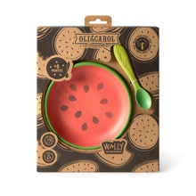 Load image into Gallery viewer, OLI&amp;CAROL Wally the Watermelon Plate &amp; Spoon Set