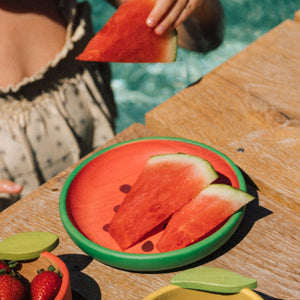 OLI&CAROL Wally the Watermelon Plate & Spoon Set