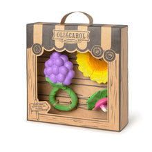 Load image into Gallery viewer, OLI&amp;CAROL Newborn Gift Set - Grape Rattle