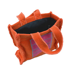Load image into Gallery viewer, OLI&amp;CAROL Peter Halley Fabric Handbag Orange Cell