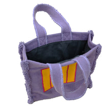 Load image into Gallery viewer, OLI&amp;CAROL Peter Halley Fabric Handbag Purple Cell