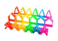 Load image into Gallery viewer, dëna Neon Kids, Houses &amp; Trees 6 Pack
