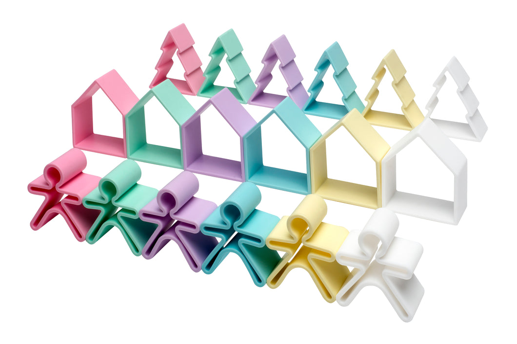 dëna Pastel Kids, Houses & Trees  6 Pack