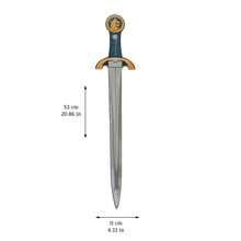 Load image into Gallery viewer, Liontouch Pretend-Play Foam Noble Knight Small Sword - Blue